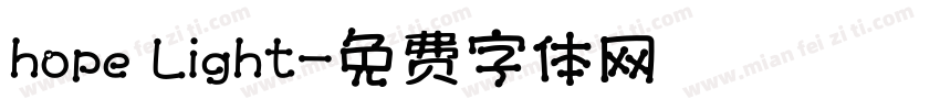 hope Light字体转换